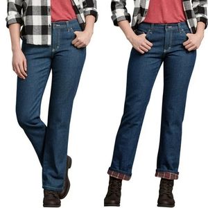 Dickies Relaxed Fit Straight Flannel Lined Jeans